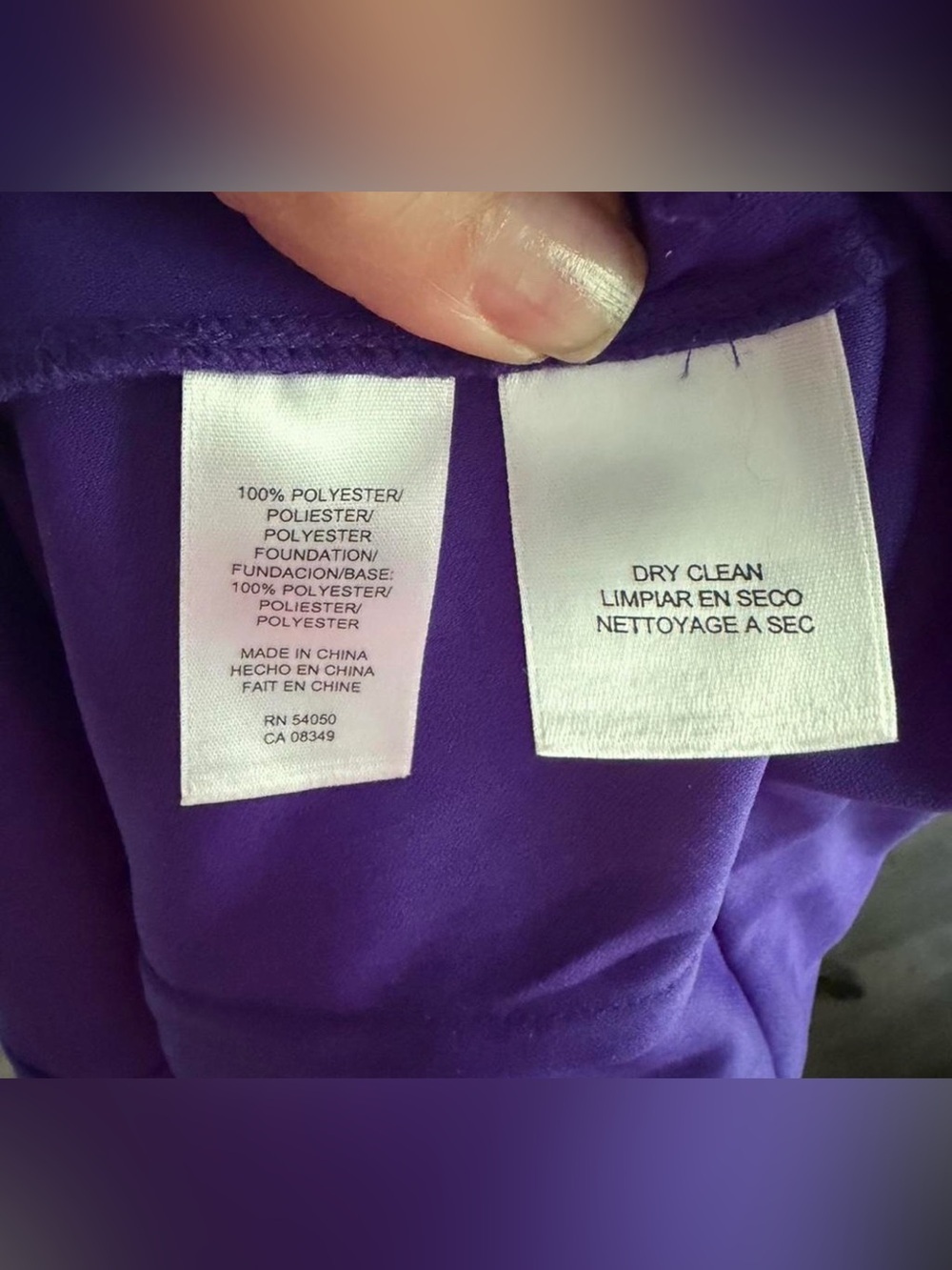 Jones New York Vibrant Purple Tiered V-Neck Midi Dress - Picture 6 of 6